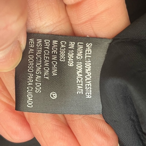 Tahari Black Classic Crepe Sleeveless Dress Back Slits 10 - Picture 6 of 9